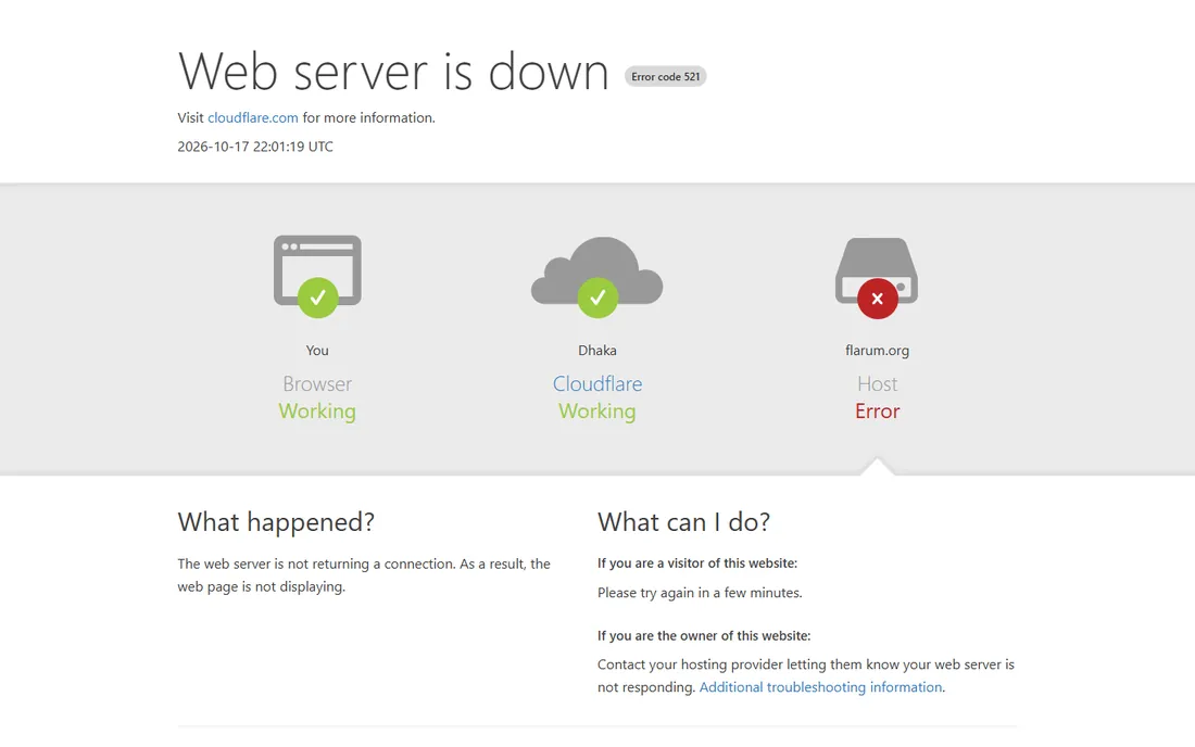 Flarum homepage