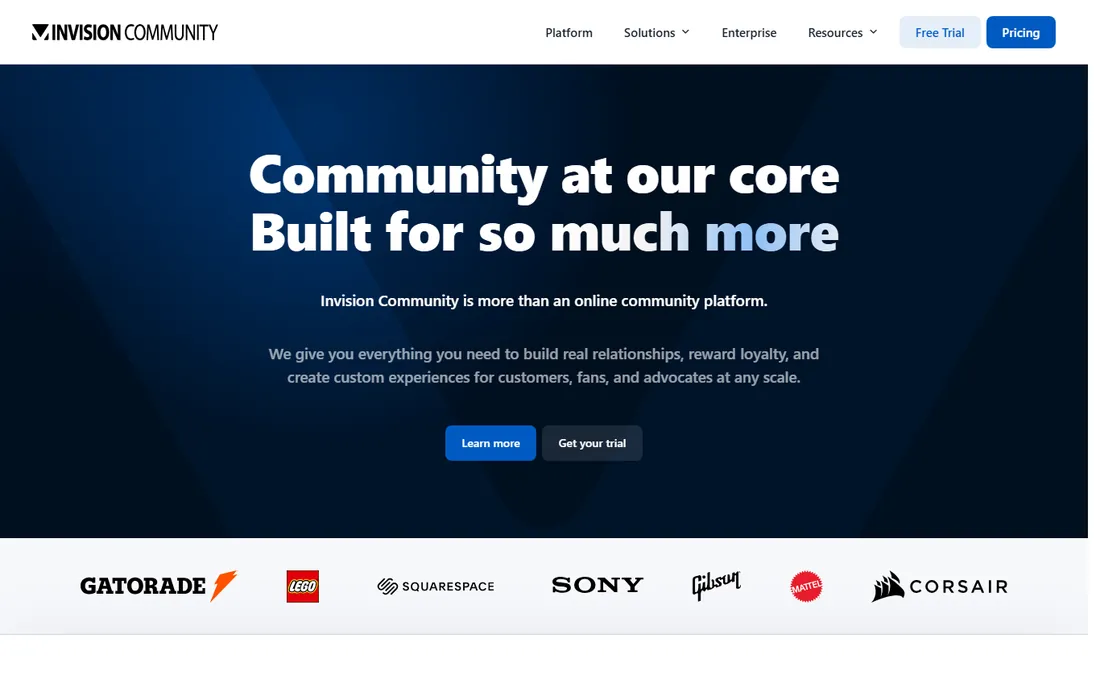 Invision Community homepage