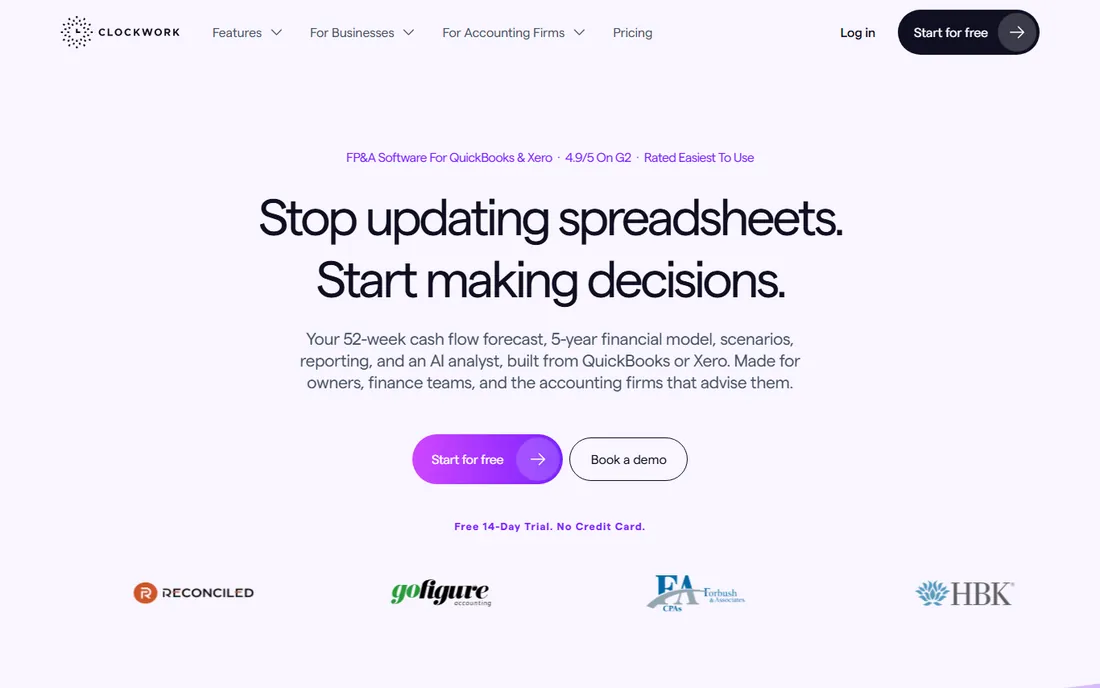 Clockwork homepage