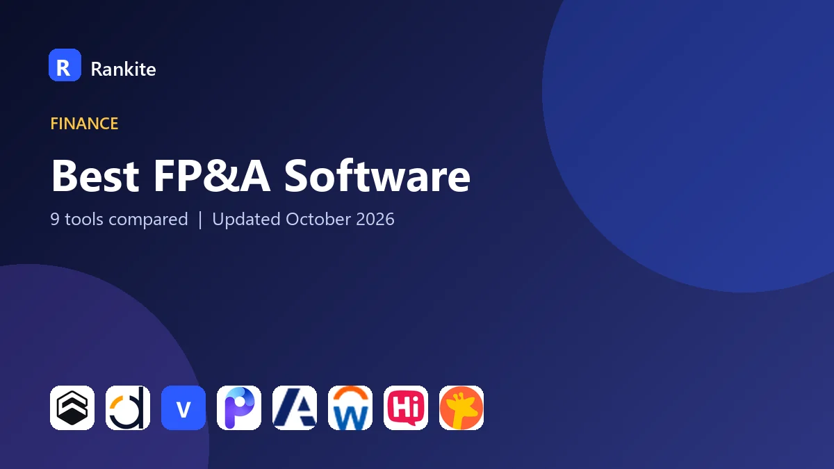 Best FP&A Software in 2026: 9 Tools Compared