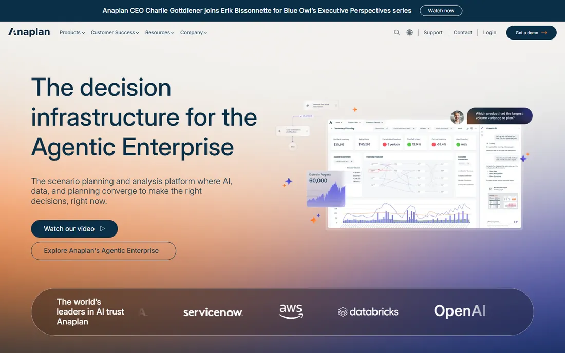 Anaplan homepage