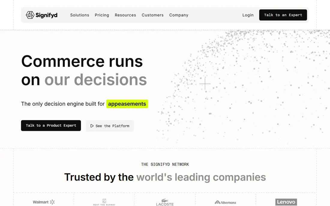 Signifyd homepage
