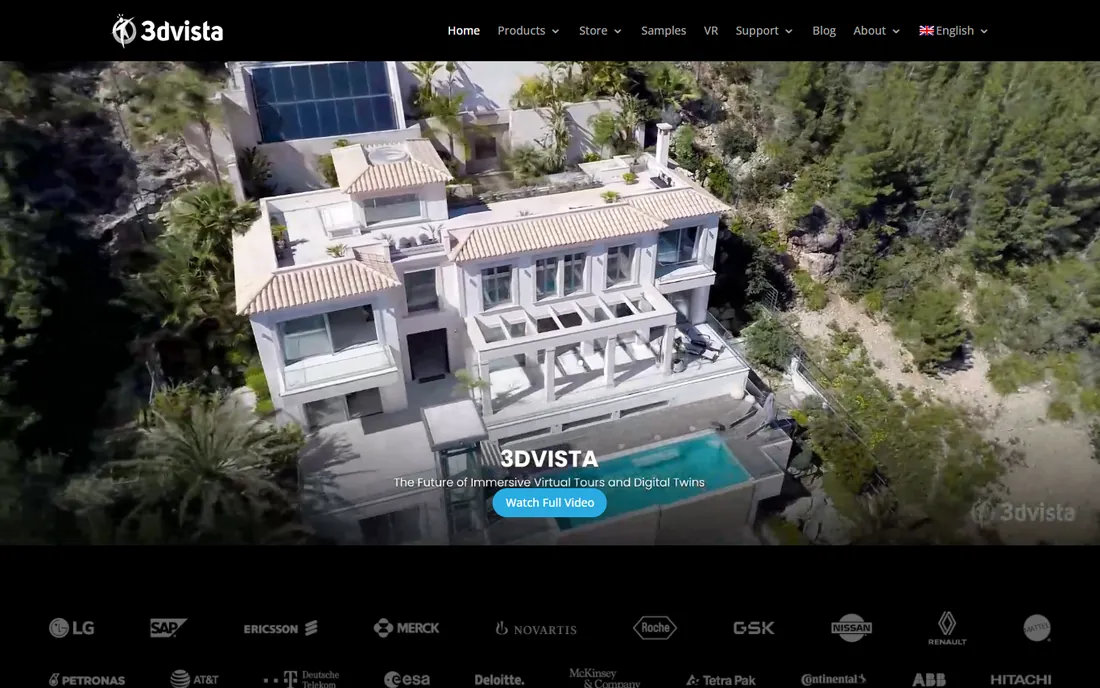 3DVista homepage
