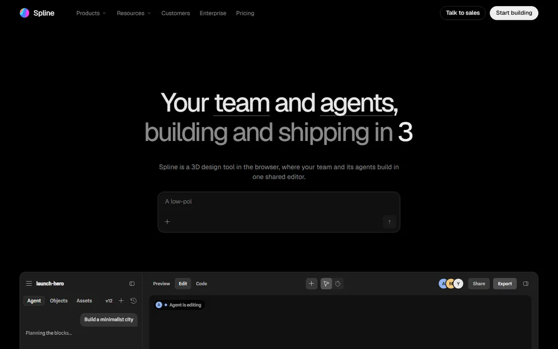 Spline homepage