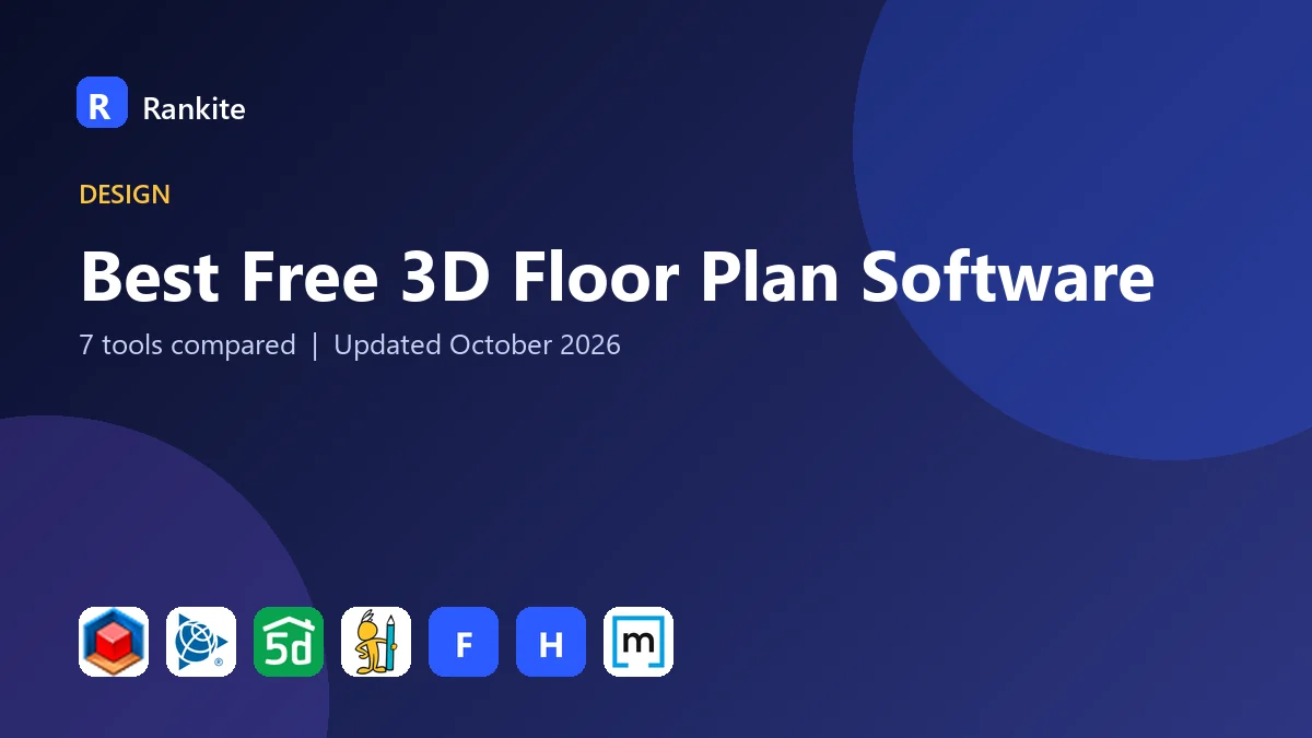Best Free 3D Floor Plan Software in 2026: 7 Tools Compared