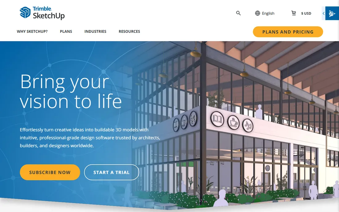 SketchUp Free homepage