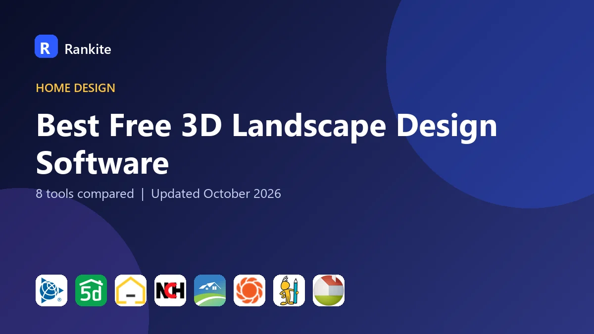 Best Free 3D Landscape Design Software in 2026: 8 Tools Compared