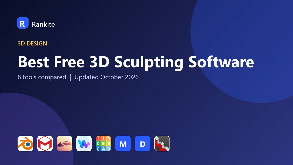 Best Free 3D Sculpting Software in 2026: 8 Tools Compared