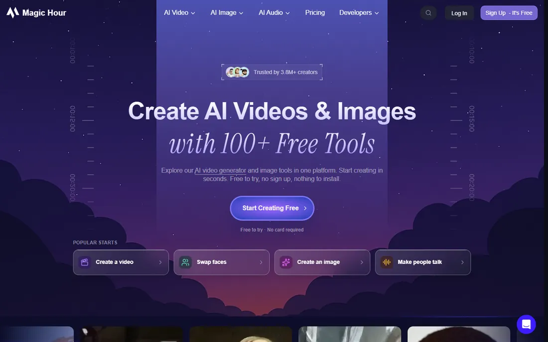 Magic Hour homepage
