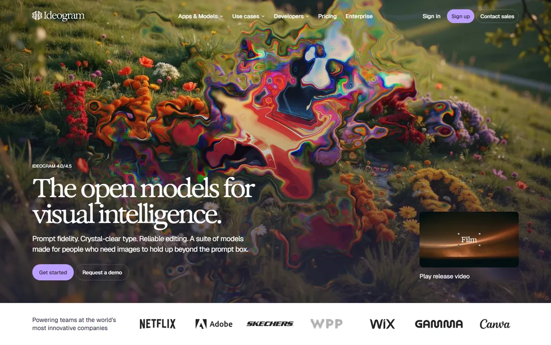 Ideogram homepage