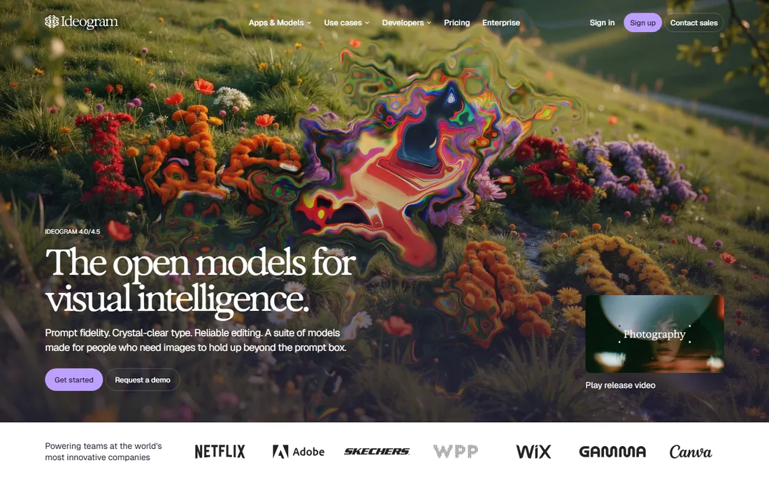 Ideogram homepage