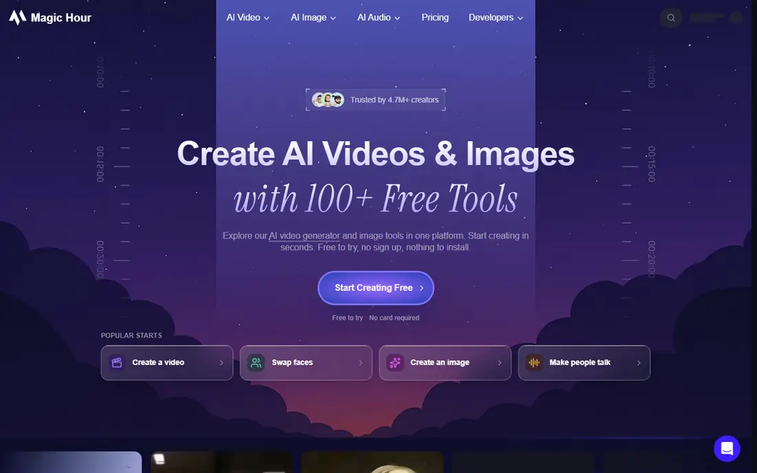 Magic Hour homepage