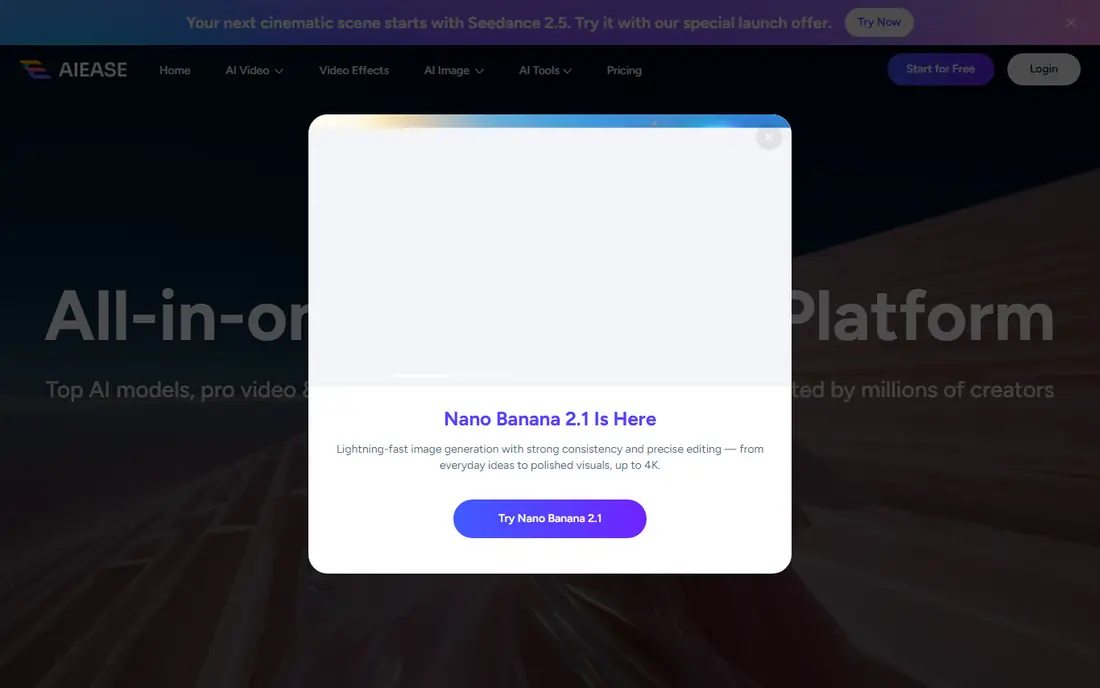AI Ease homepage