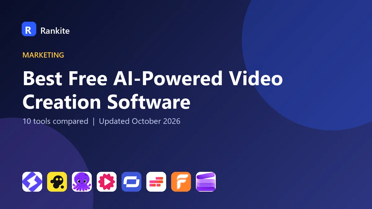 Best Free AI-Powered Video Creation Software in 2026: 10 Tools Compared