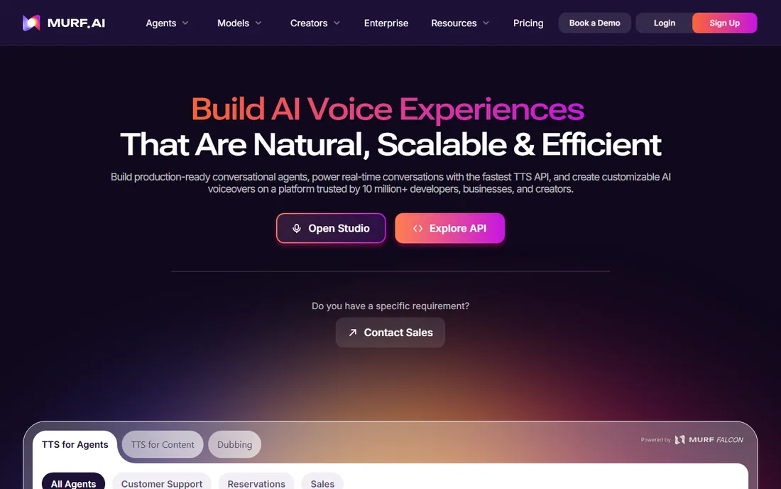 Murf homepage