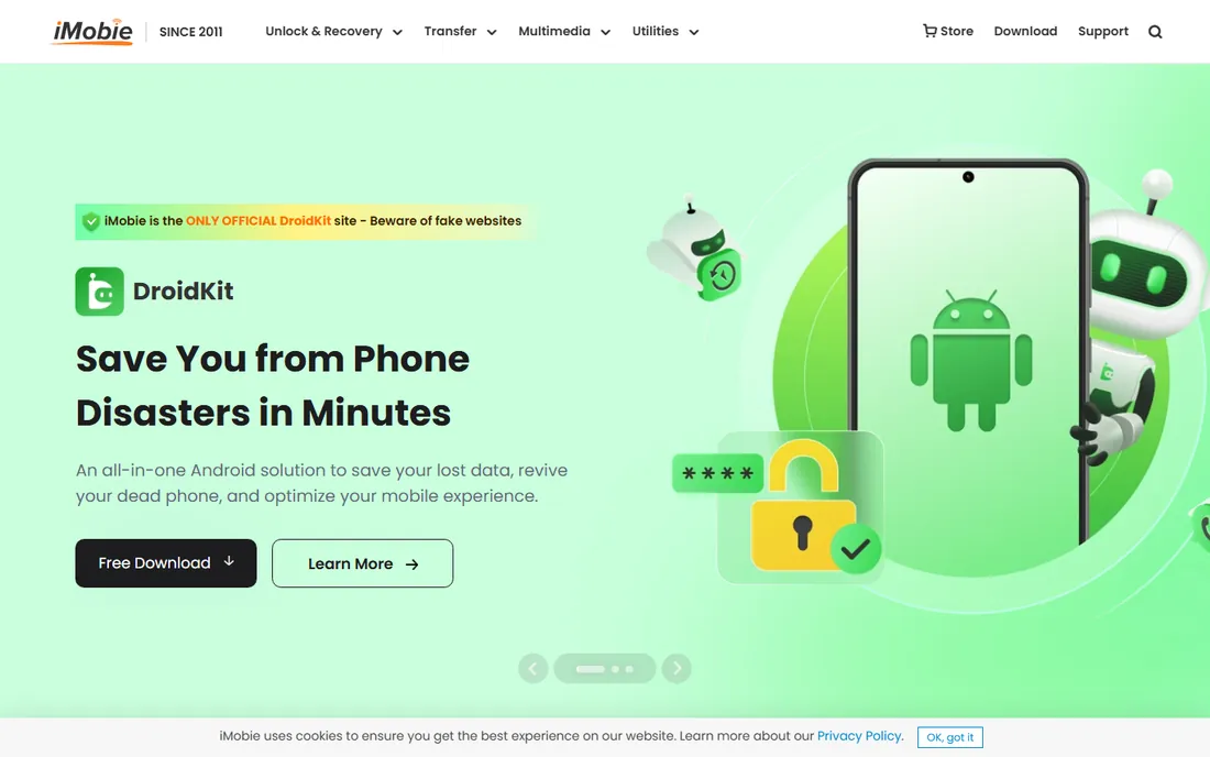 PhoneRescue for Android homepage