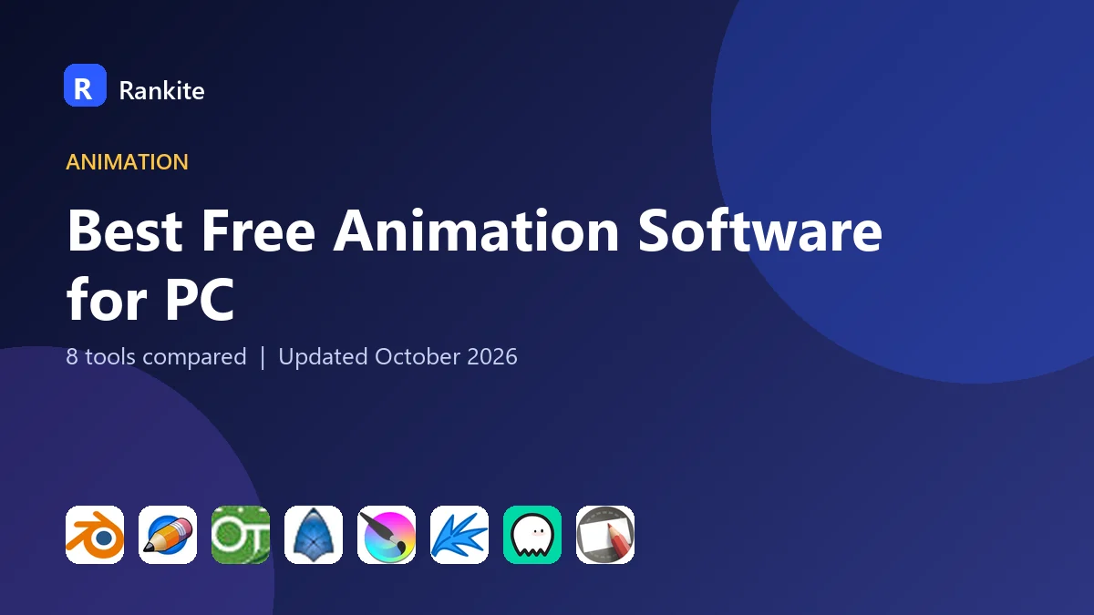 Best Free Animation Software for PC in 2026: 8 Tools Compared