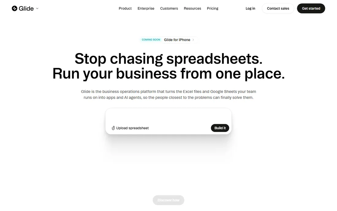 Glide homepage