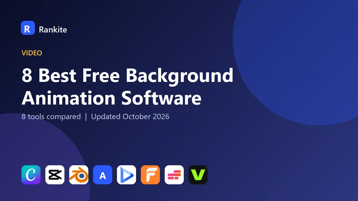 8 Best Free Background Animation Software: 8 Tools Compared