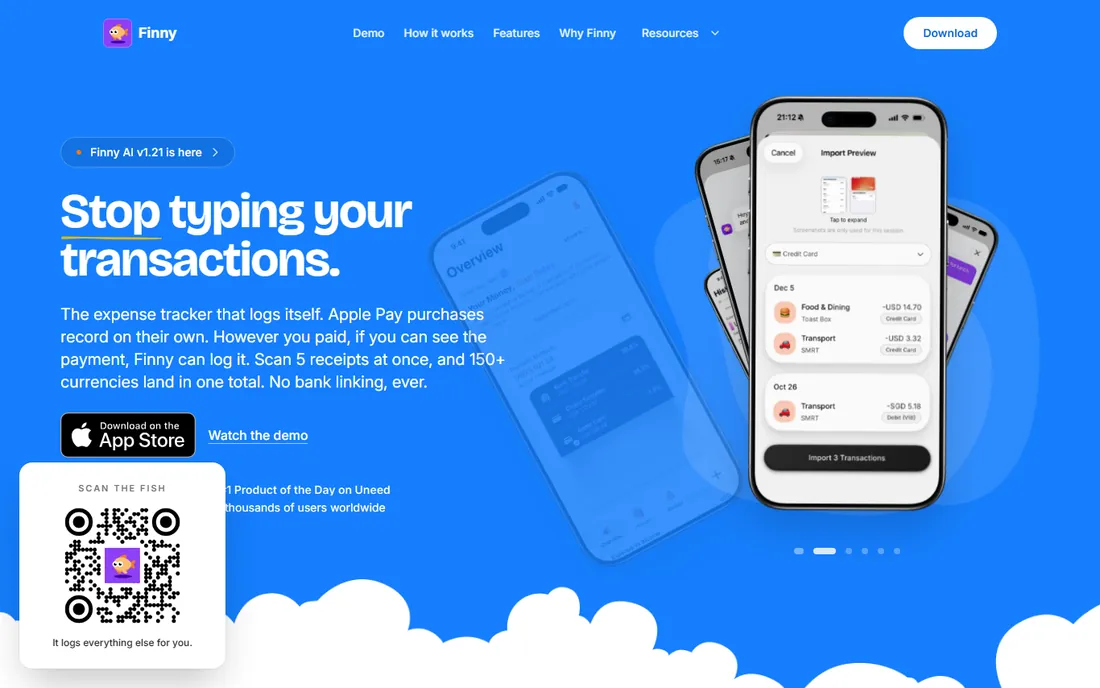 Finny homepage