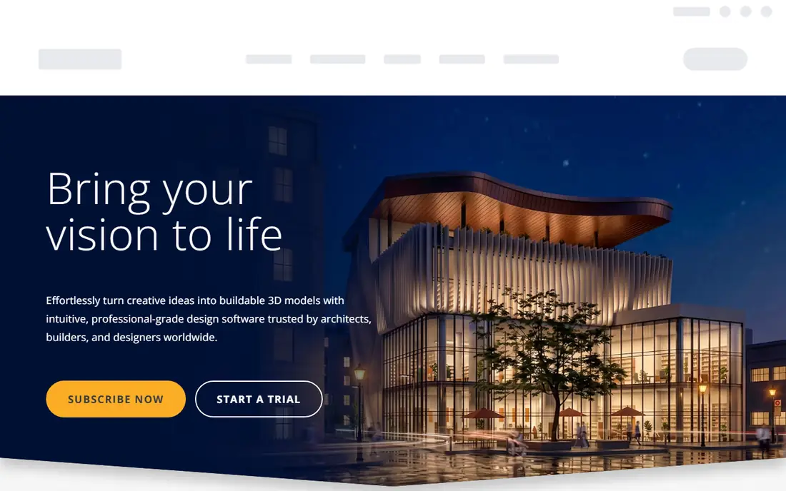 SketchUp Free homepage