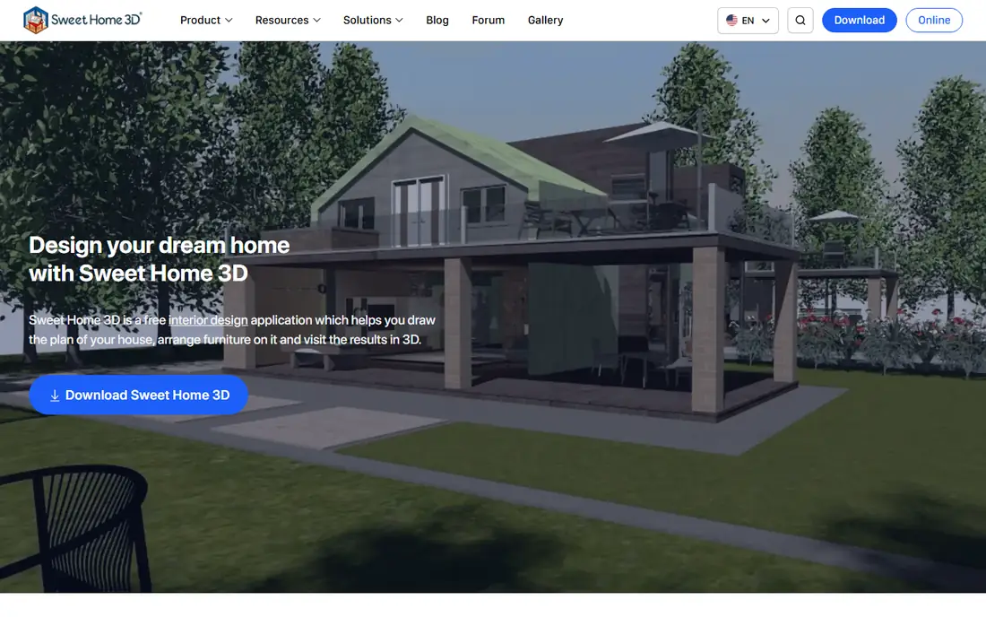 Sweet Home 3D homepage