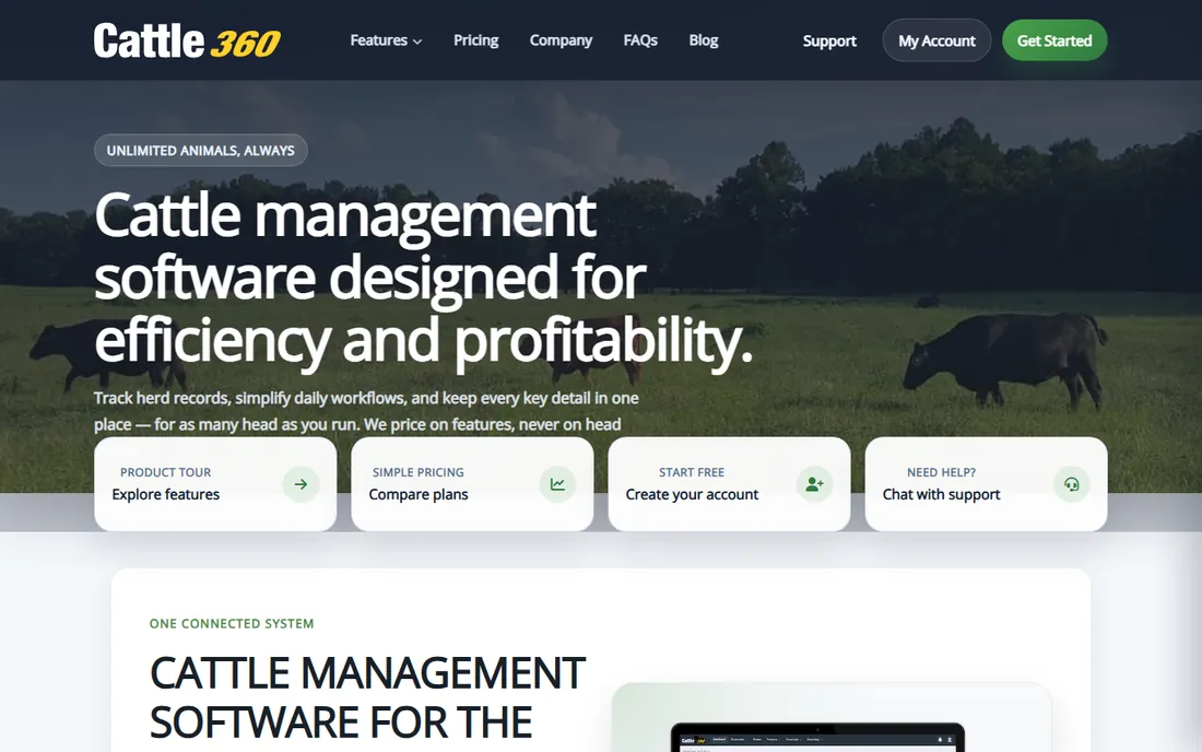 Cattle360 homepage