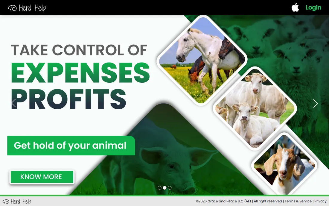 Herd Help homepage