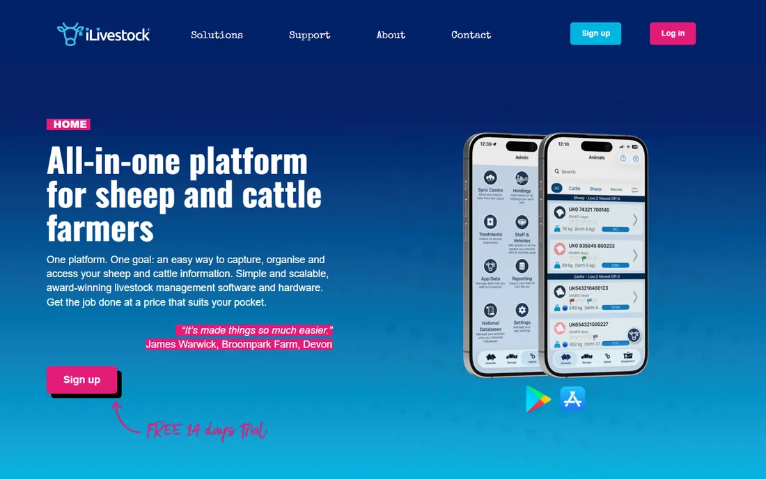 iLivestock homepage