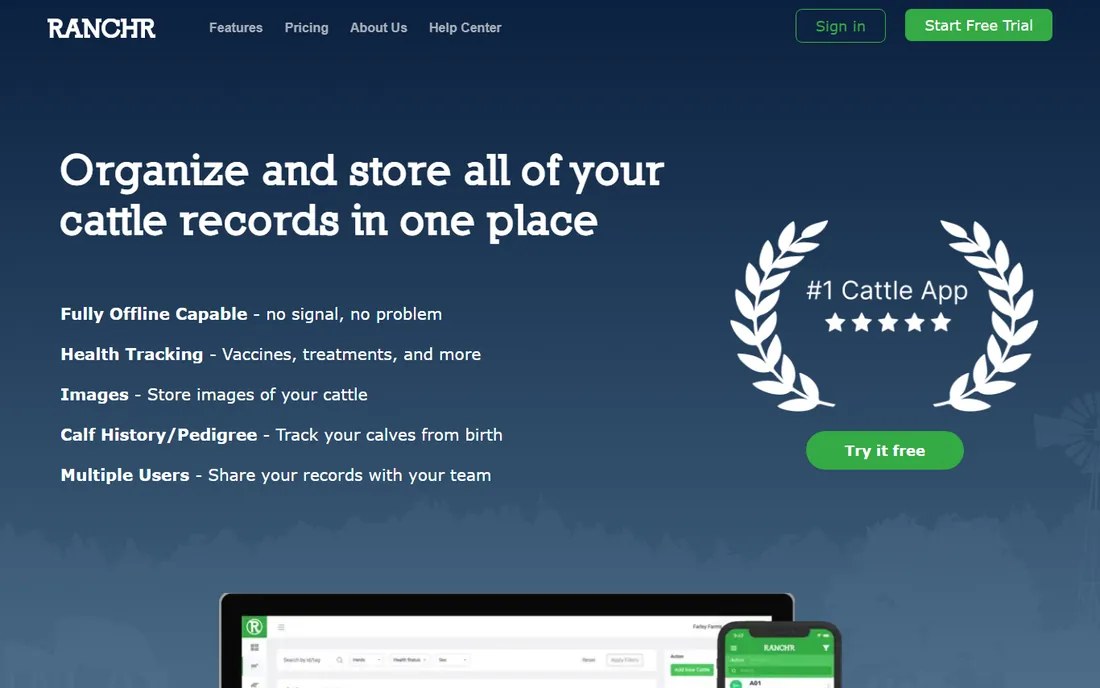 Ranchr homepage