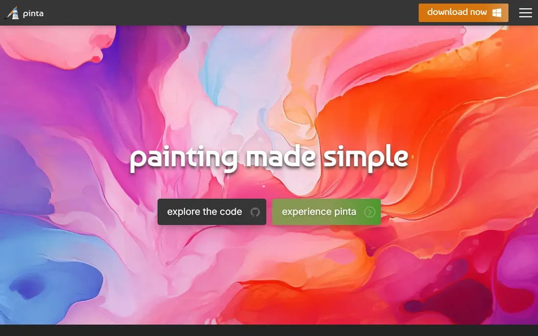 Pinta homepage