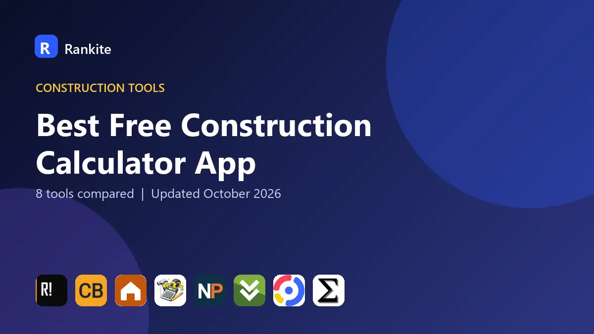 Best Free Construction Calculator App in 2026: 8 Tools Compared