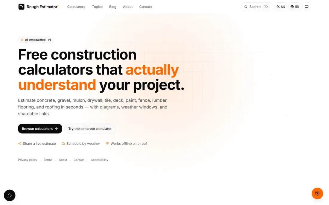 Rough Estimator homepage