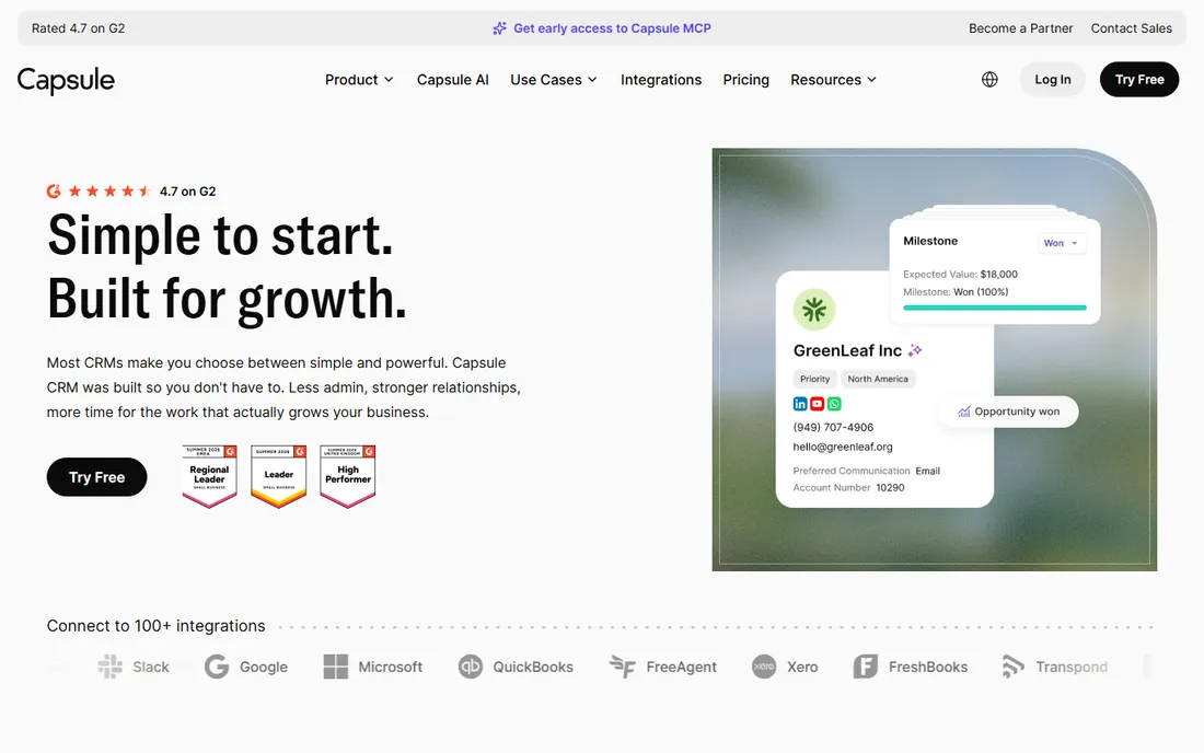 Capsule homepage