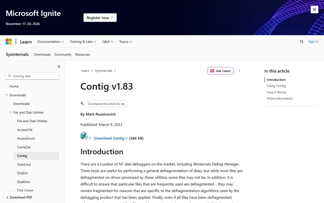 Contig homepage