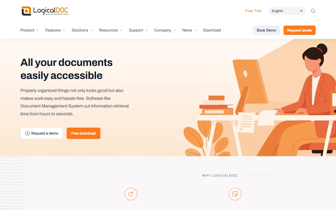 LogicalDOC Community Edition homepage