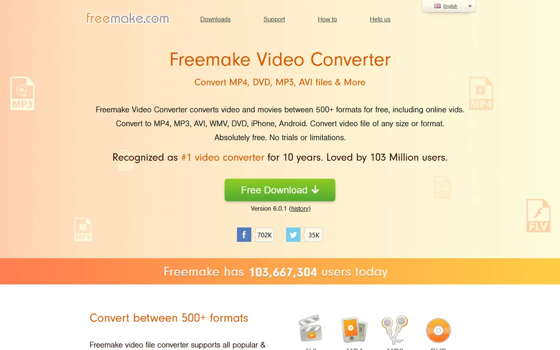 Freemake Video Converter homepage
