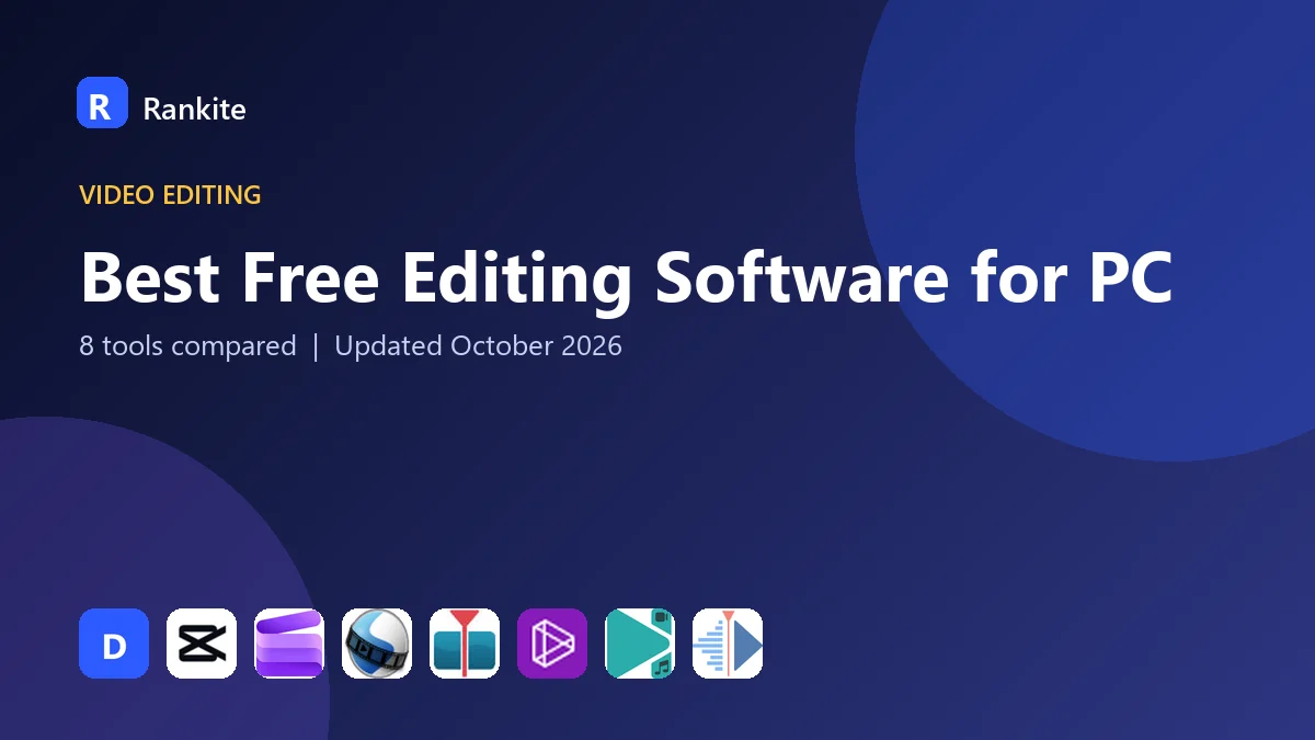 Best Free Editing Software for PC in 2026: 8 Video Editors Compared