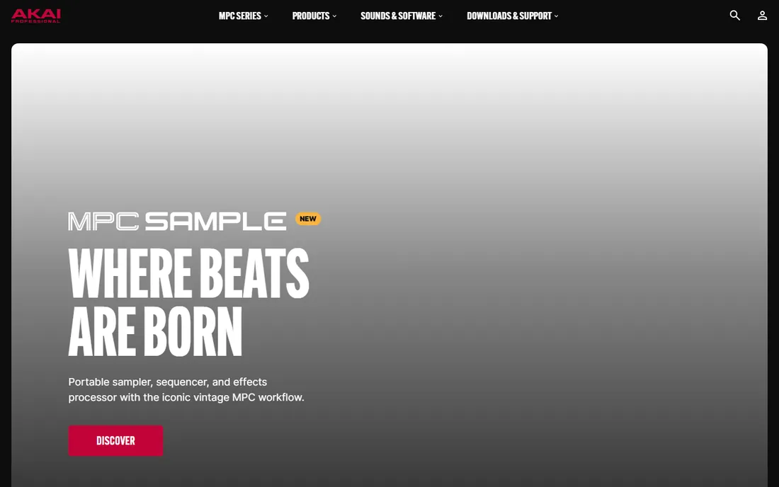 MPC Beats homepage
