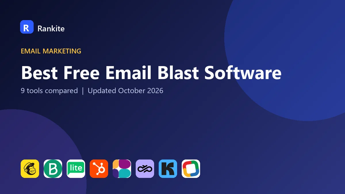 Best Free Email Blast Software in 2026: 9 Tools Compared