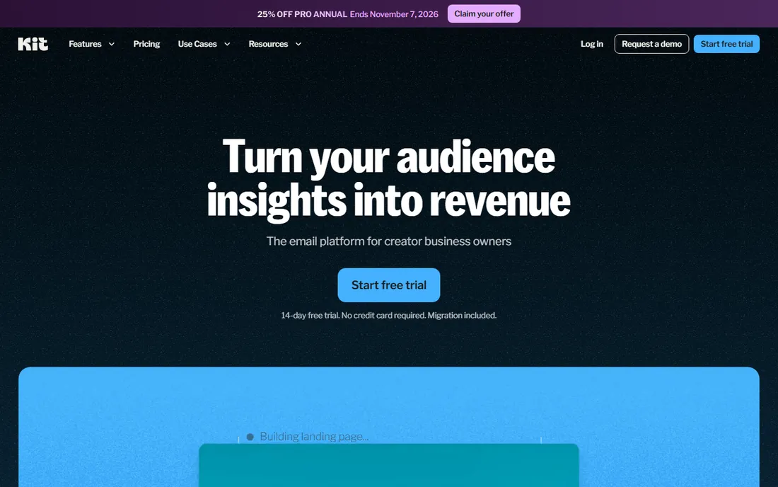 Kit homepage