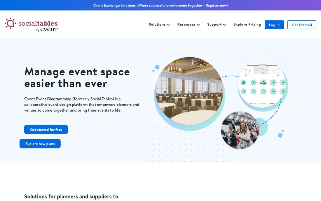 Social Tables homepage