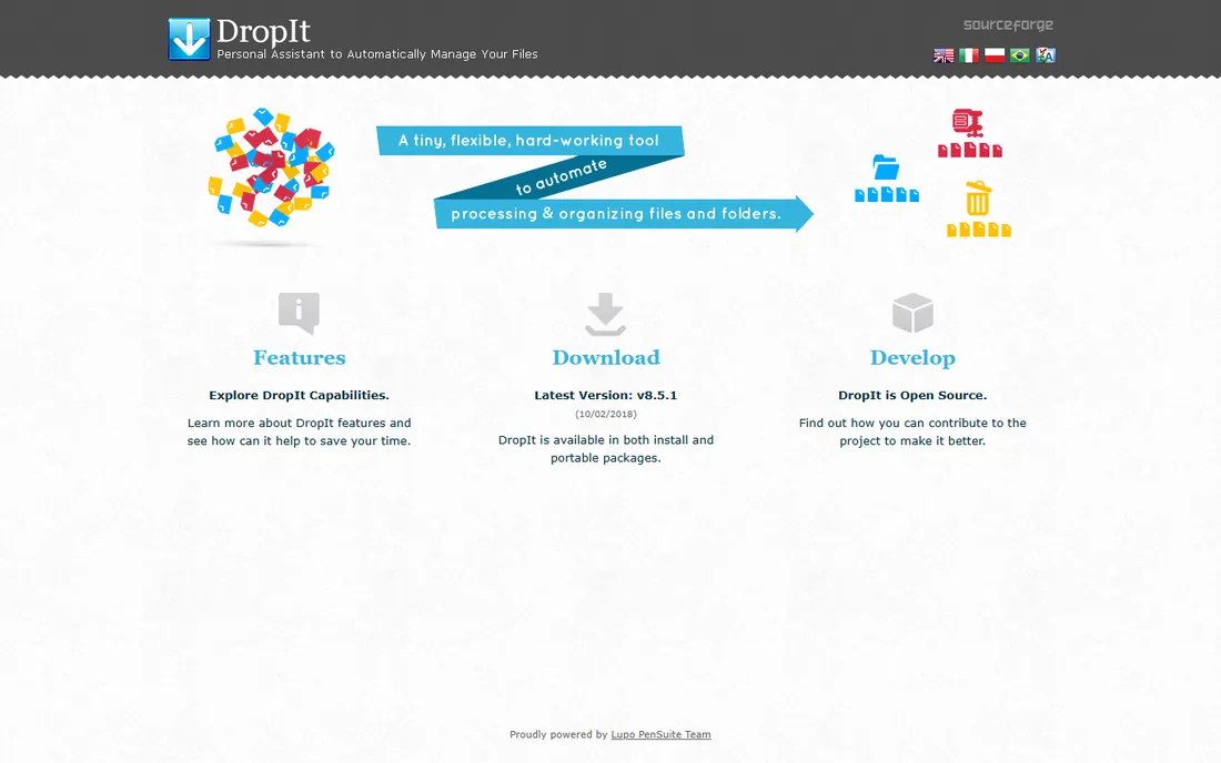 DropIt homepage