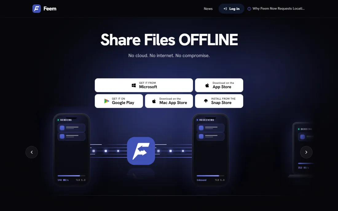 Feem homepage