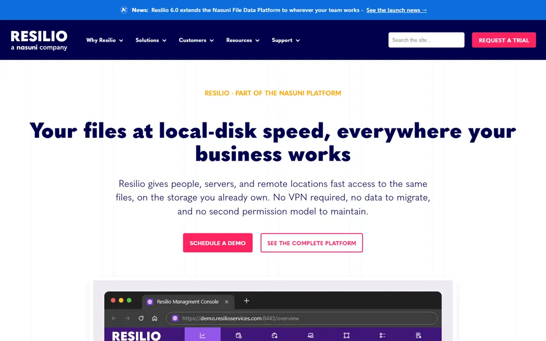 Resilio Sync homepage