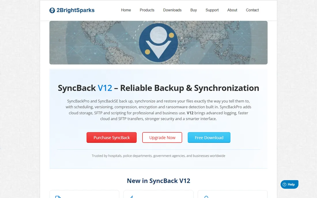 SyncBackFree homepage