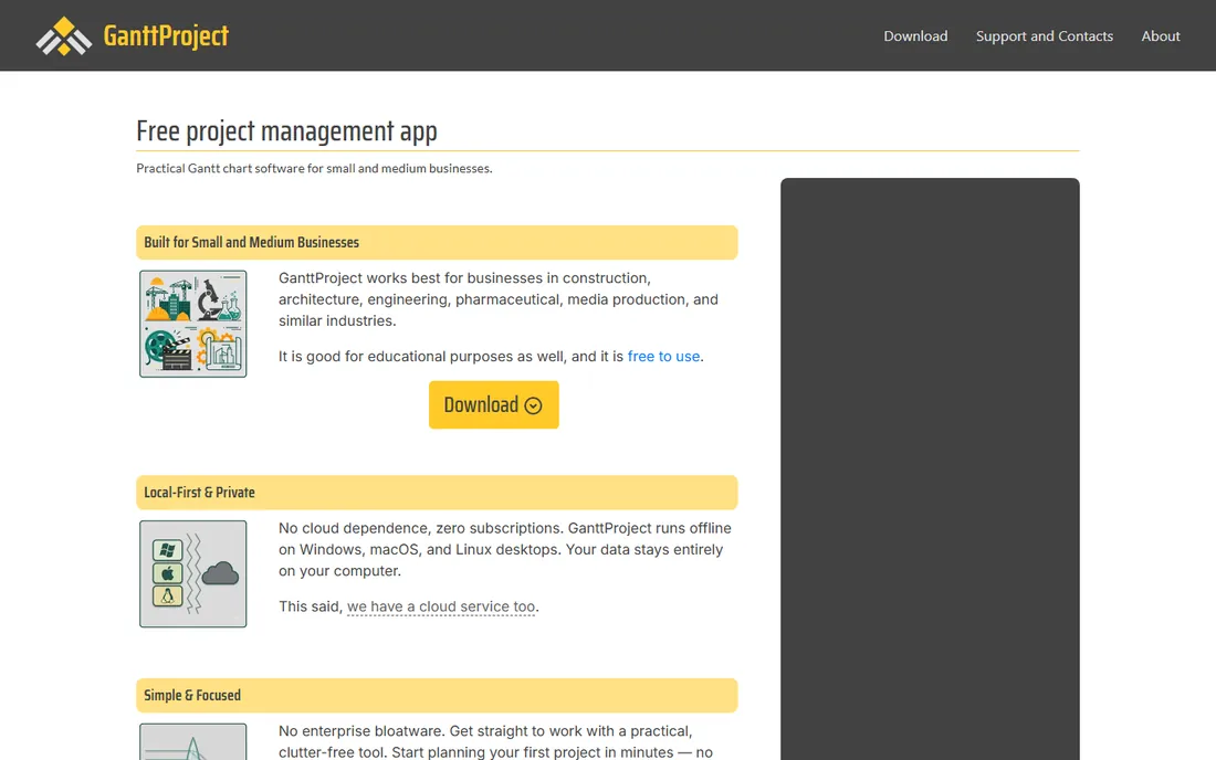 GanttProject homepage
