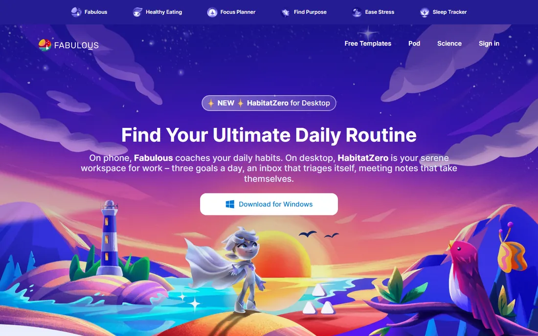 Fabulous homepage