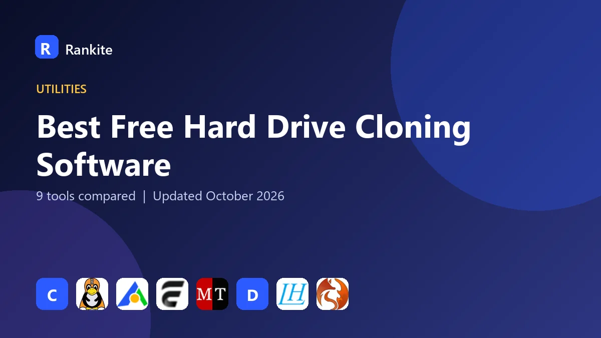 Best Free Hard Drive Cloning Software in 2026: 9 Tools Compared