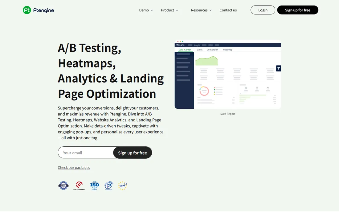 PTengine homepage